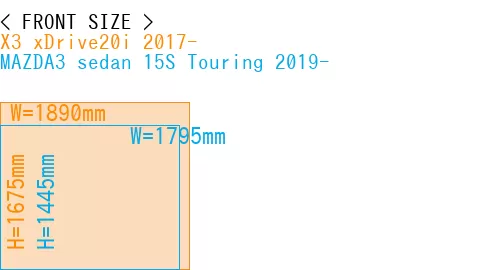 #X3 xDrive20i 2017- + MAZDA3 sedan 15S Touring 2019-